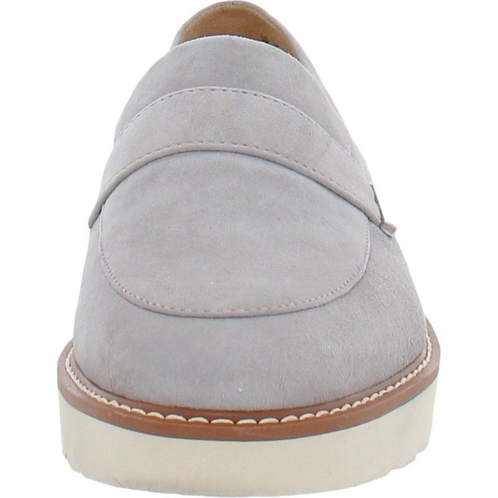 Naturalizer Womens Adiline Gray Patent Slip On Wedge Penny Loafers Shoes NWT_2